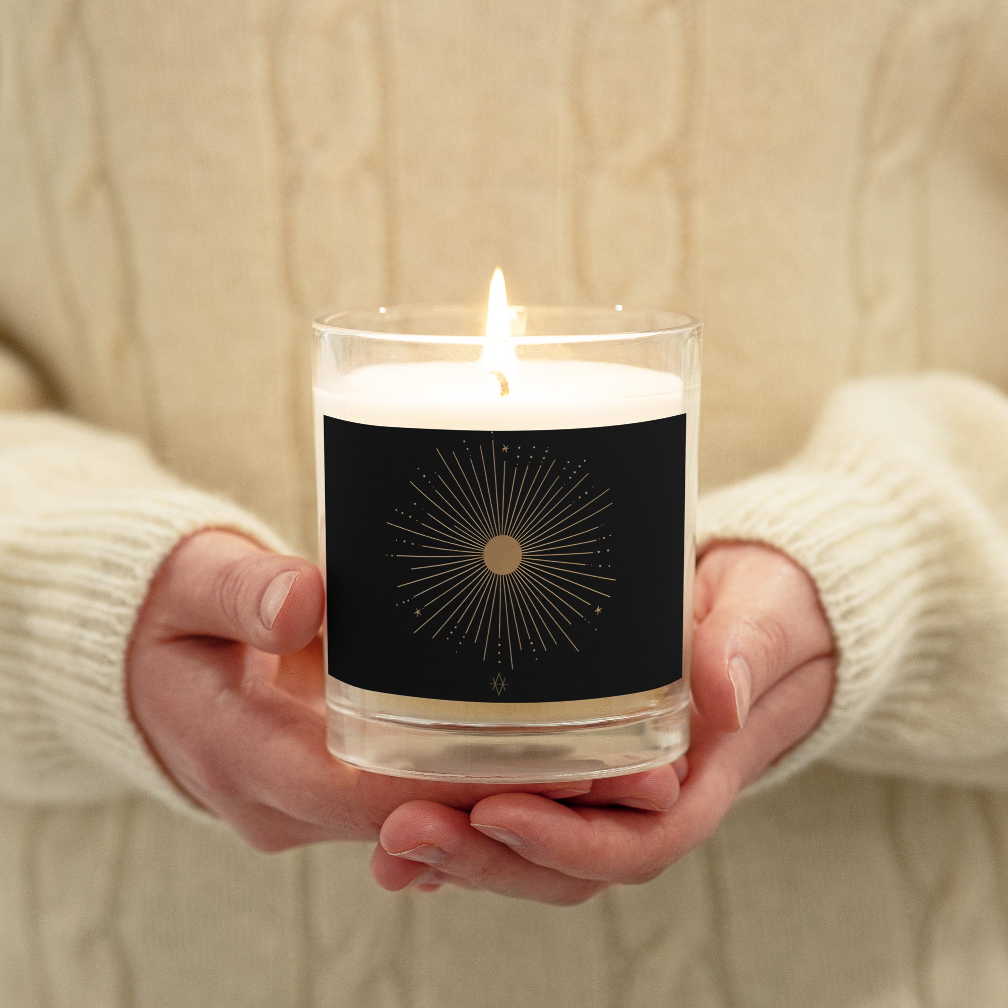 The Sun - Glass jar soy wax candle