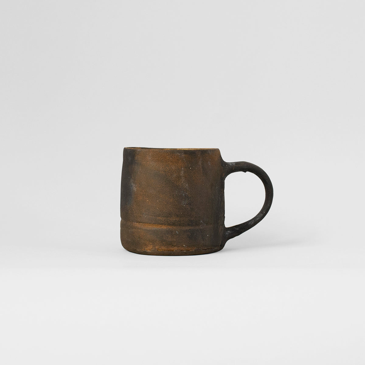 Ceramic handmade mug brown