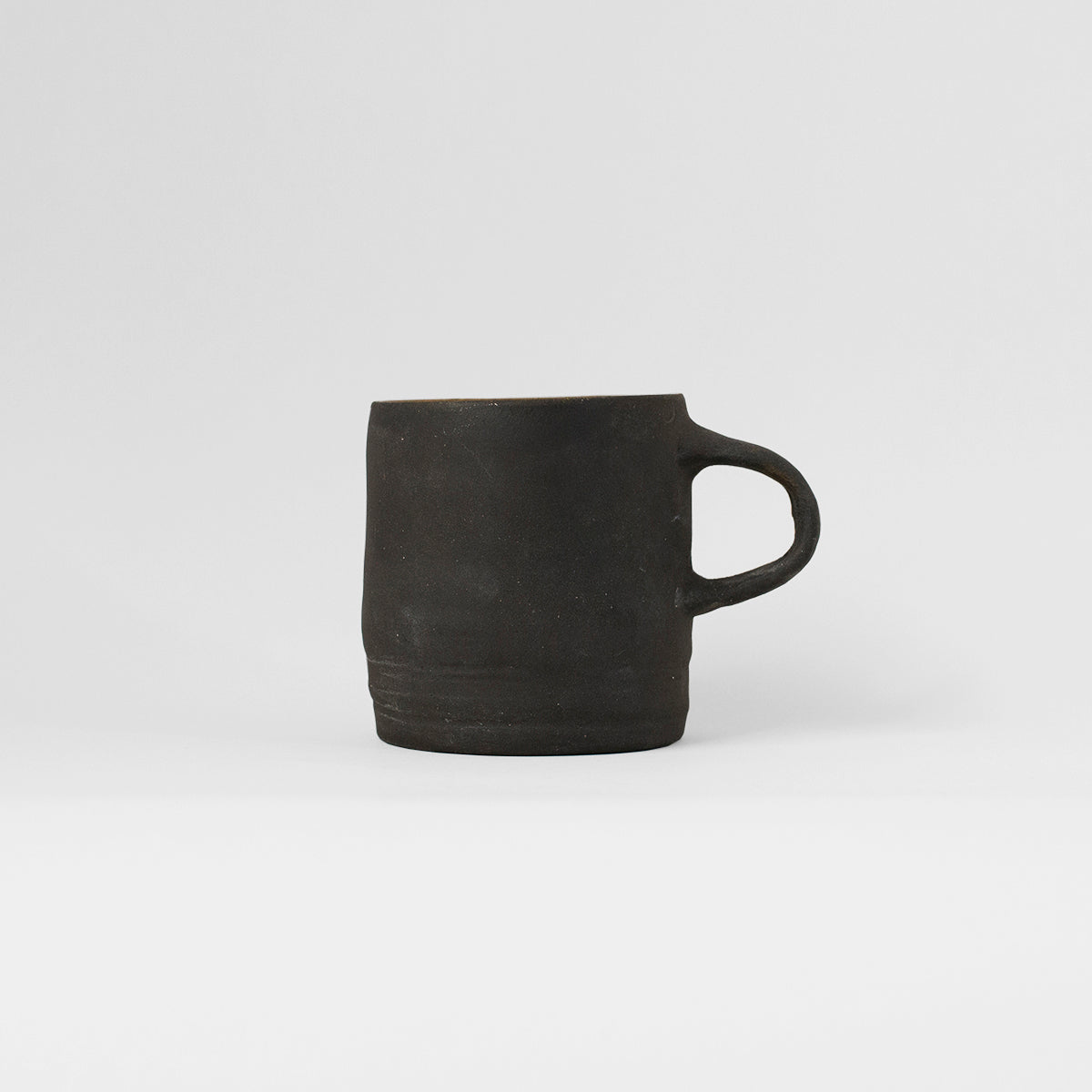 Ceramic handmade mug black