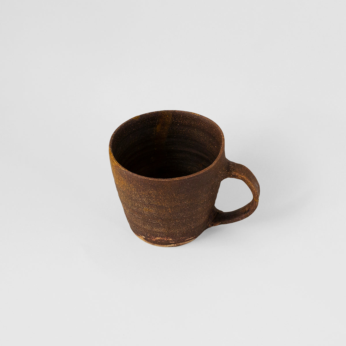 Ceramic handmade mug brown