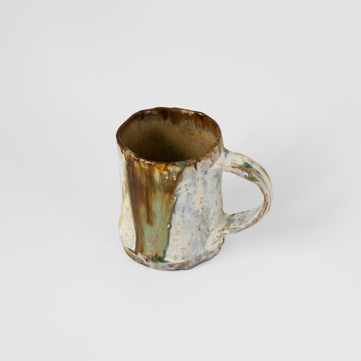 Ceramic handmade mug brown