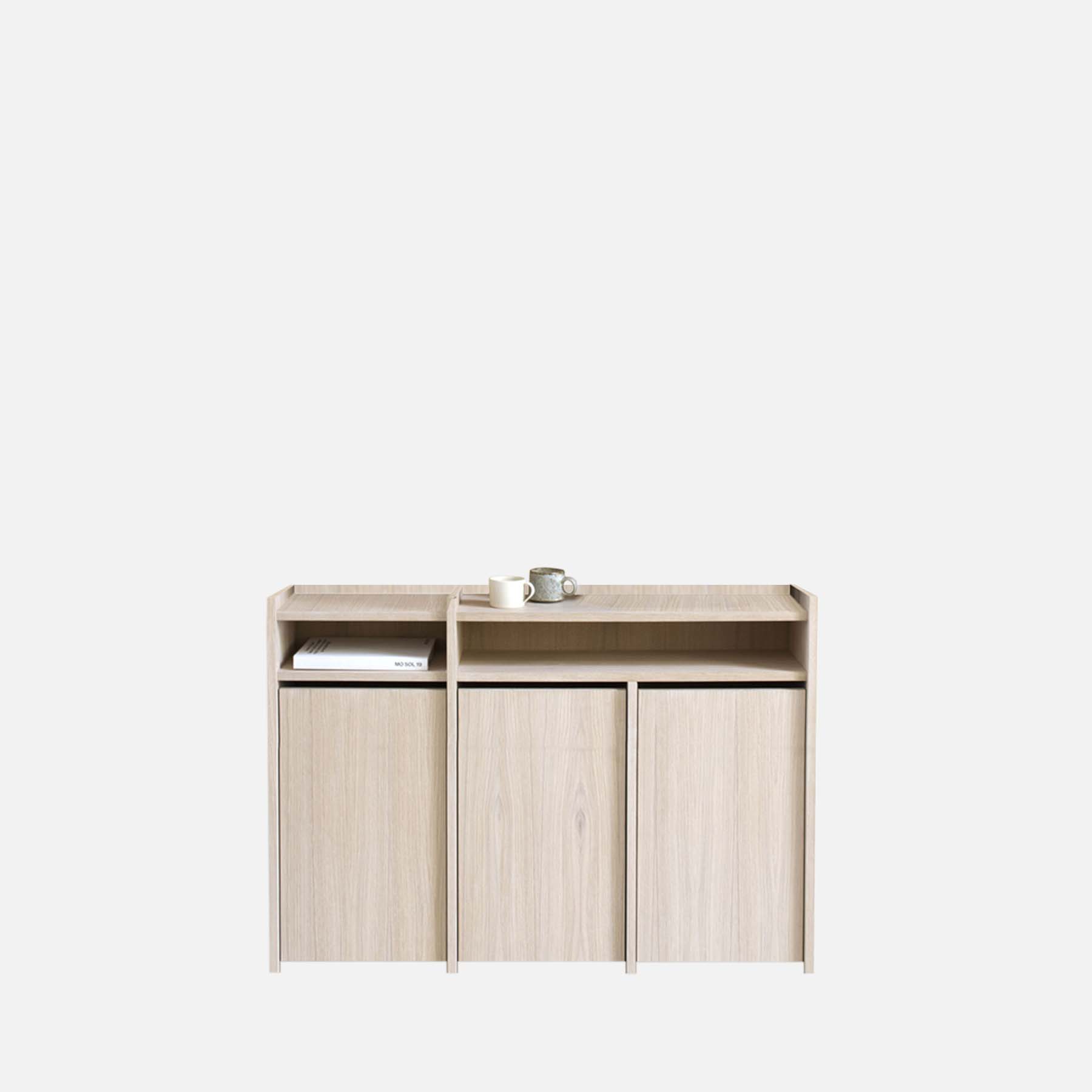 Shelving System Sideboard in natural oak venner