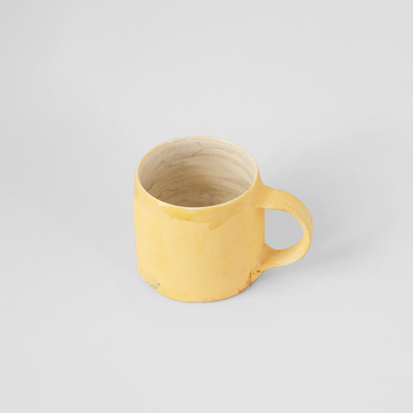 Ceramic handmade mug yellow