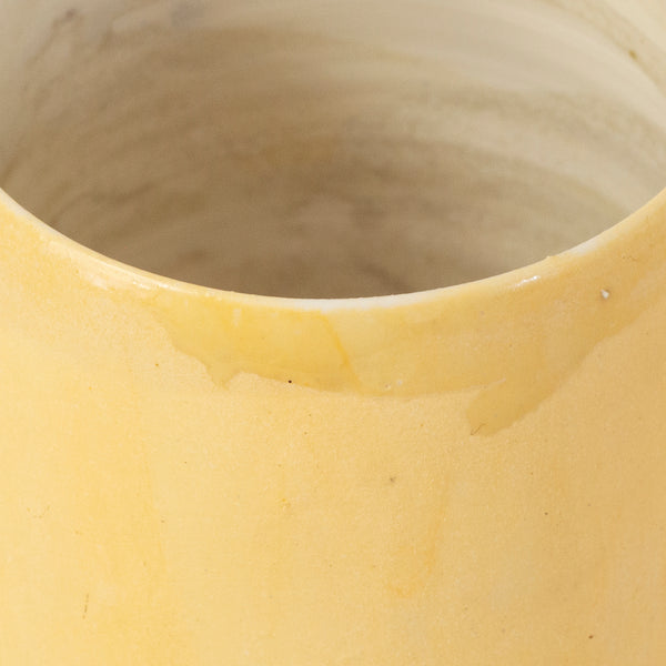 Ceramic handmade mug yellow